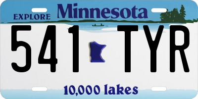 MN license plate 541TYR