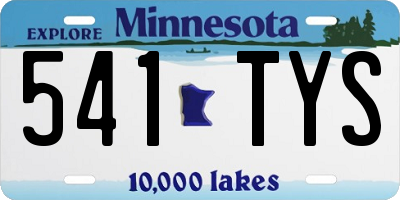 MN license plate 541TYS