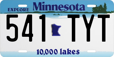 MN license plate 541TYT