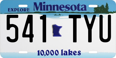 MN license plate 541TYU