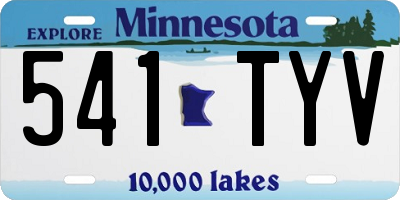MN license plate 541TYV
