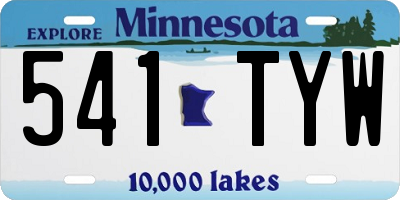 MN license plate 541TYW