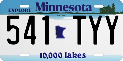 MN license plate 541TYY