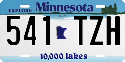 MN license plate 541TZH