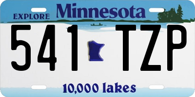 MN license plate 541TZP
