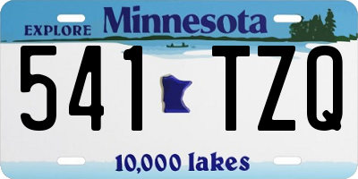 MN license plate 541TZQ