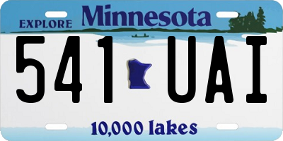 MN license plate 541UAI