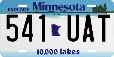 MN license plate 541UAT