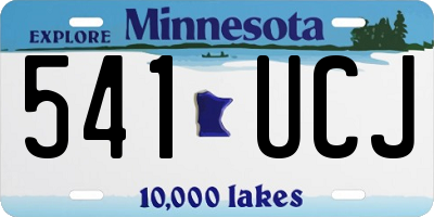 MN license plate 541UCJ