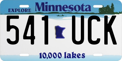 MN license plate 541UCK