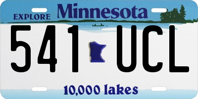MN license plate 541UCL