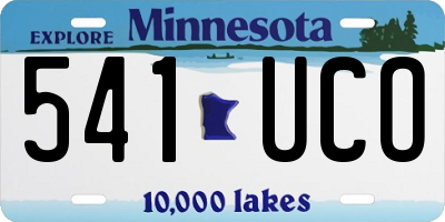 MN license plate 541UCO