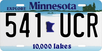MN license plate 541UCR