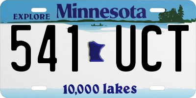 MN license plate 541UCT