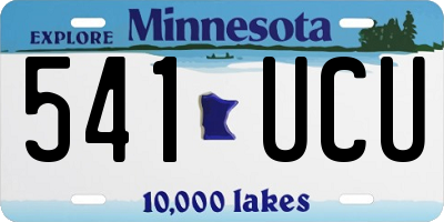 MN license plate 541UCU