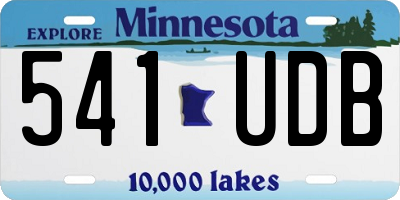 MN license plate 541UDB
