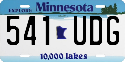 MN license plate 541UDG