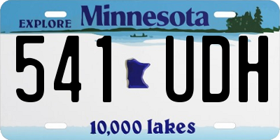 MN license plate 541UDH