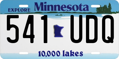 MN license plate 541UDQ