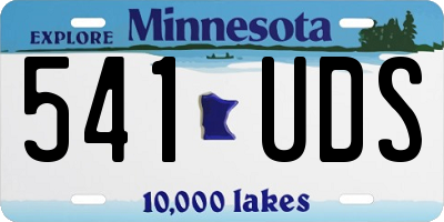 MN license plate 541UDS