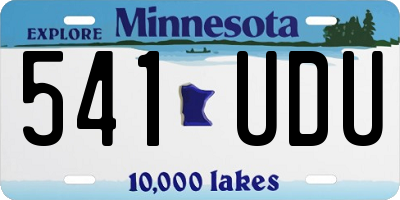 MN license plate 541UDU