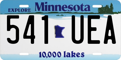 MN license plate 541UEA