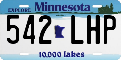 MN license plate 542LHP