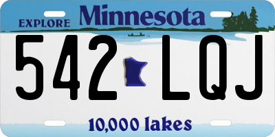 MN license plate 542LQJ