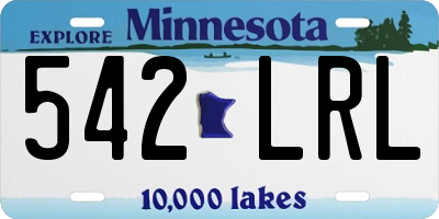 MN license plate 542LRL