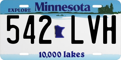 MN license plate 542LVH
