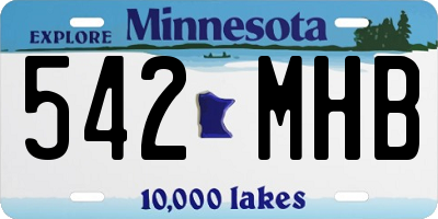 MN license plate 542MHB