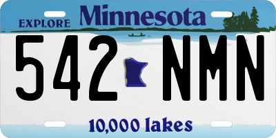 MN license plate 542NMN