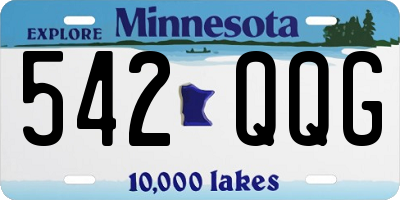 MN license plate 542QQG