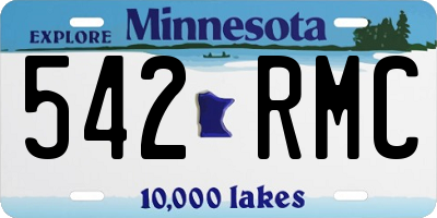 MN license plate 542RMC