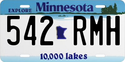 MN license plate 542RMH