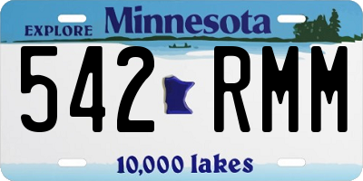 MN license plate 542RMM