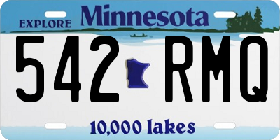 MN license plate 542RMQ