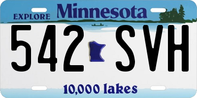 MN license plate 542SVH