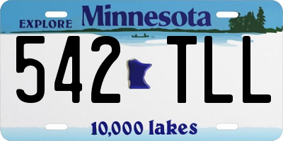 MN license plate 542TLL