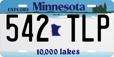 MN license plate 542TLP