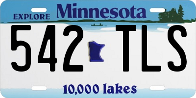 MN license plate 542TLS