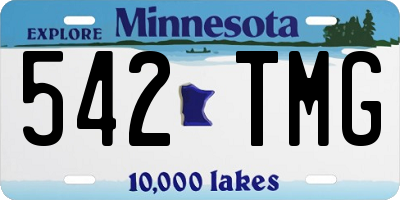 MN license plate 542TMG
