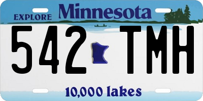 MN license plate 542TMH