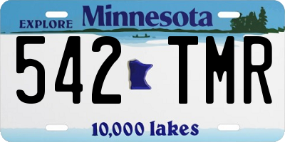 MN license plate 542TMR