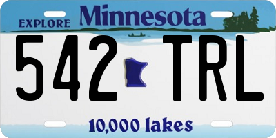 MN license plate 542TRL
