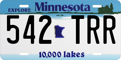 MN license plate 542TRR