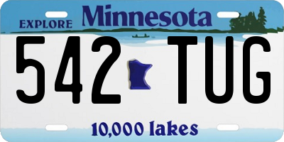 MN license plate 542TUG