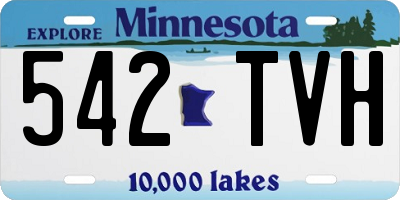 MN license plate 542TVH