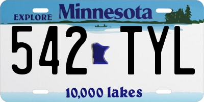 MN license plate 542TYL