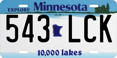 MN license plate 543LCK